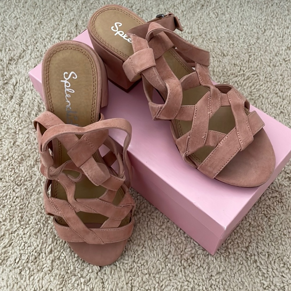 Splendid block heels- size 9